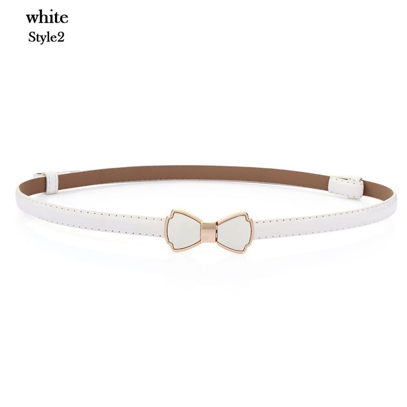 Fashion PU Leather Waist Belt Metal Buckle Thin Skinny Ladies Dress Waist Women Girls Waist Strap Corset Strap Jeans Waistband