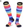 Colorful Heart Dots Print Athletic Men Women Breathable Long Compression Socks