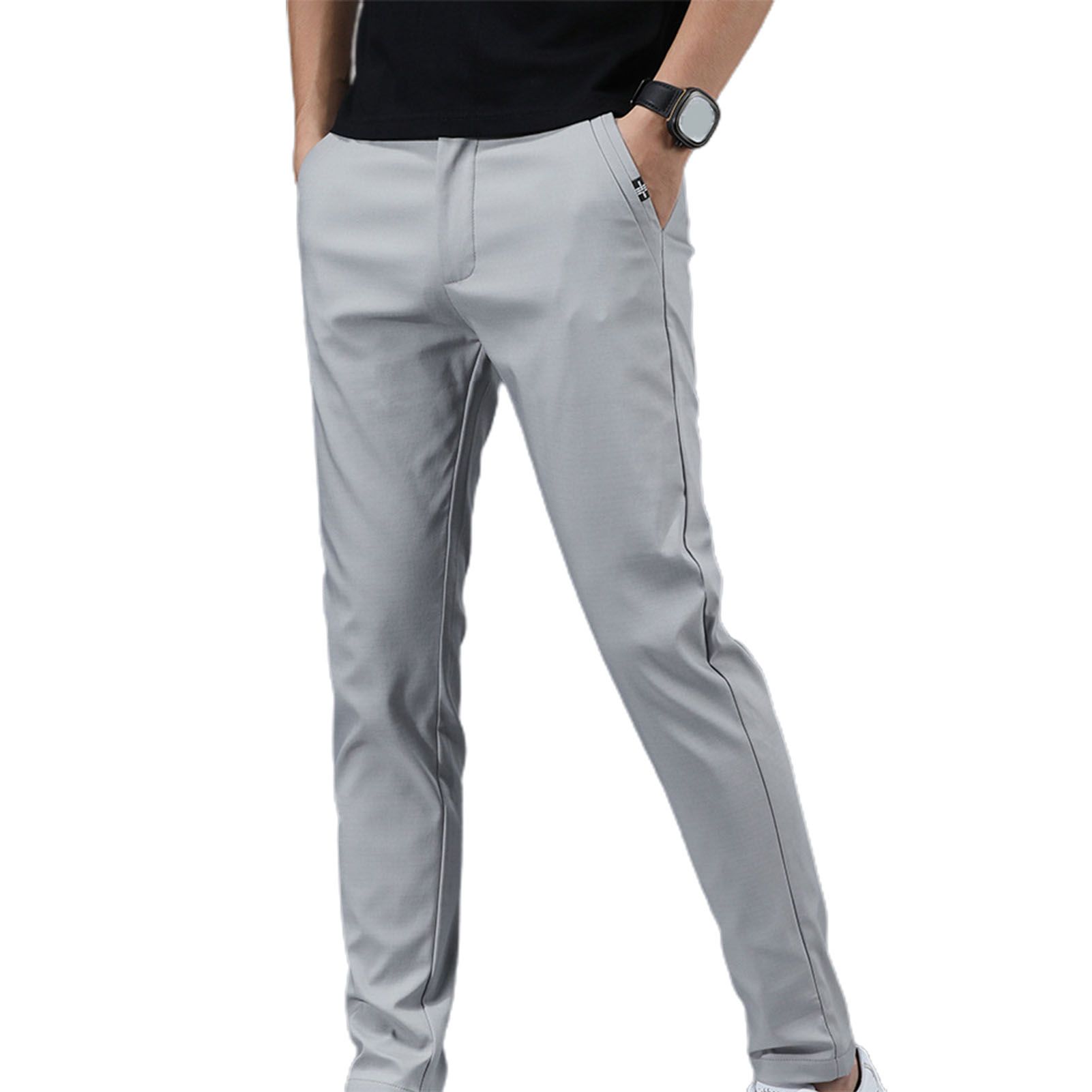 Summer Pants Pockets Quick Dry Men Trousers