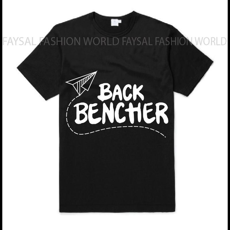 New Exclusive Back Bencher desing High Quality Microfiver cvc half sleeve tshirt for men