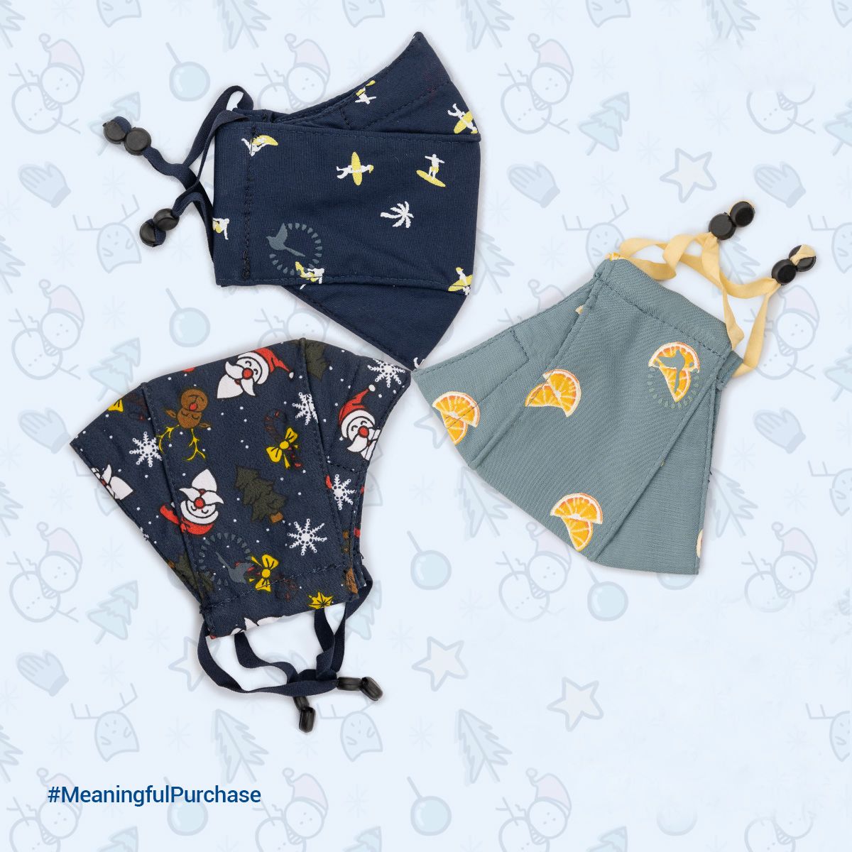 Prerona Mask, Kids Bundle-02, 4 layers Fabric Mask