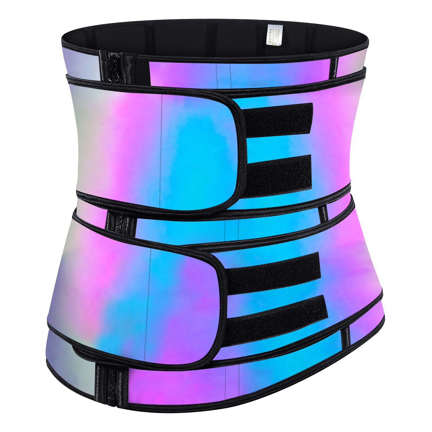 9 steel bone Neoprene Latex Waist Trainer Slim Body Shaper Modeling Belt Laser Cincher Girdle Shapewear Zipper Sports Top