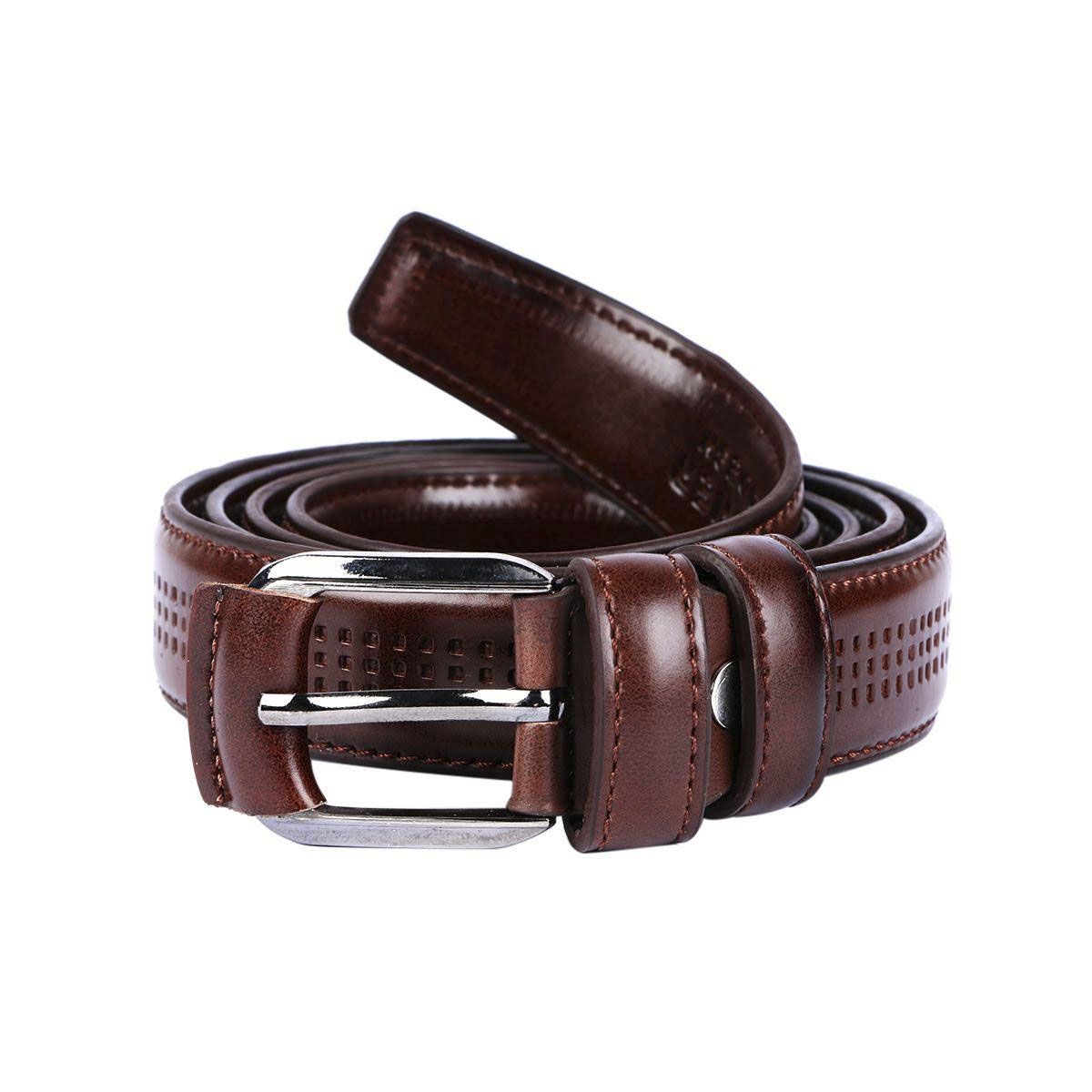 Chocolate Leather Formal Belt For Men