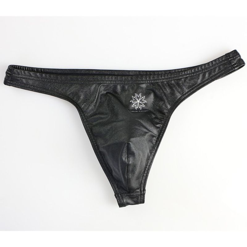 BPERSON New Men Briefs Sexy Mens Low Waist Briefs Imitation Leather Male Underpants For Men Briefs Thongs Gay
