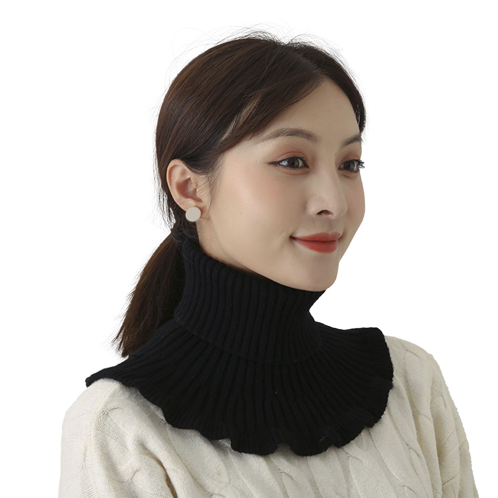 Neck Warmer Durable Close Fit Tear-resistant False Collar