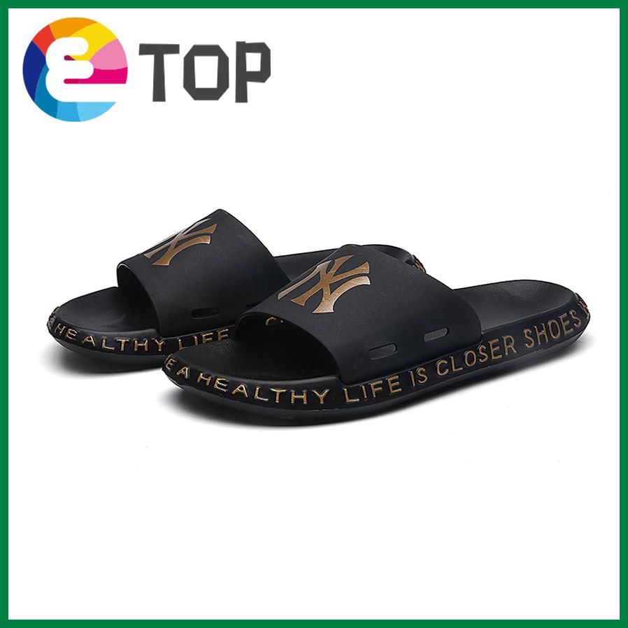 Senlier Summer Fashion Slides for Men Casual Beach Sandals Outdoor Slippers