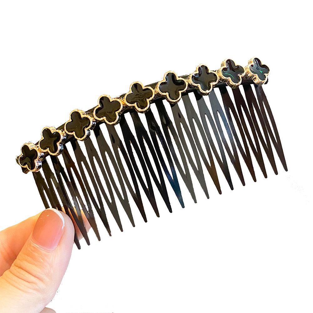 Yfashion Pearl  Hair  Comb Insert Comb Shredded Hair Finishing Artifact Hair Clip Headdress Non-slip Hairpin color