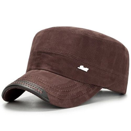 2017 Men's Caps Spring And Summer Fashion Cotton Military Hats Adjustable Flat Roof Trucker Hats Dad Hat