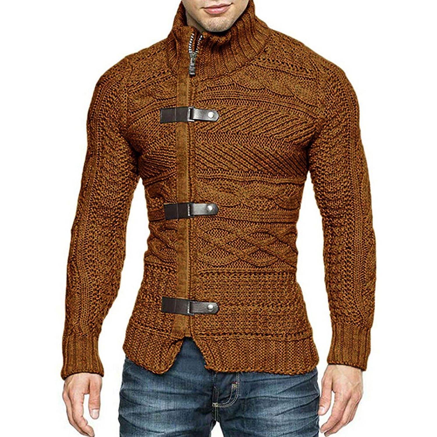 Sunnyheart New Fashion Winter Sweaters Sweaters Stretchy Stylish Acrylic Fiber Causal Loose Sweater Coat for Men