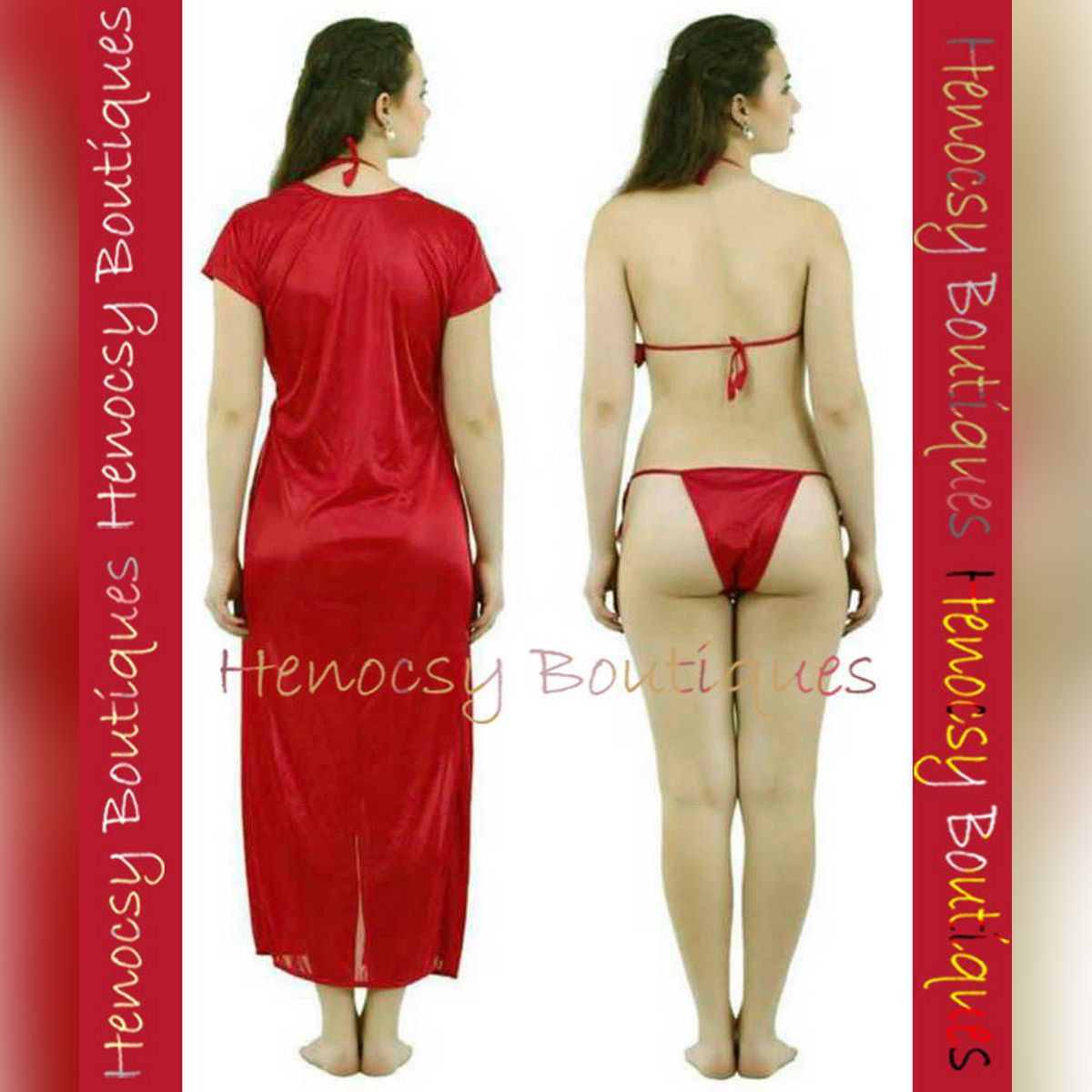 Night Dress (Nightly) 3 Part Long Indian