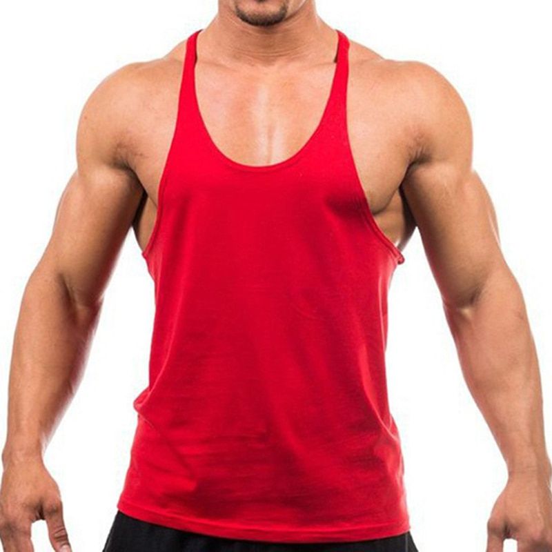 Style Jogger Gym Singlet Training Bodybuilding TaTop Vest Shirt Sleeveless Fitness Cotton Shirt For Men Wholesale