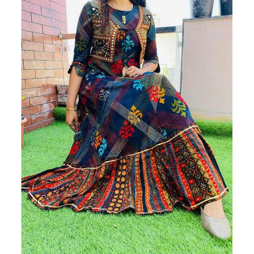 New exclusive designed Gown 1piece long kurti different koti,Gown long kurti For Stylish Women / Girls.