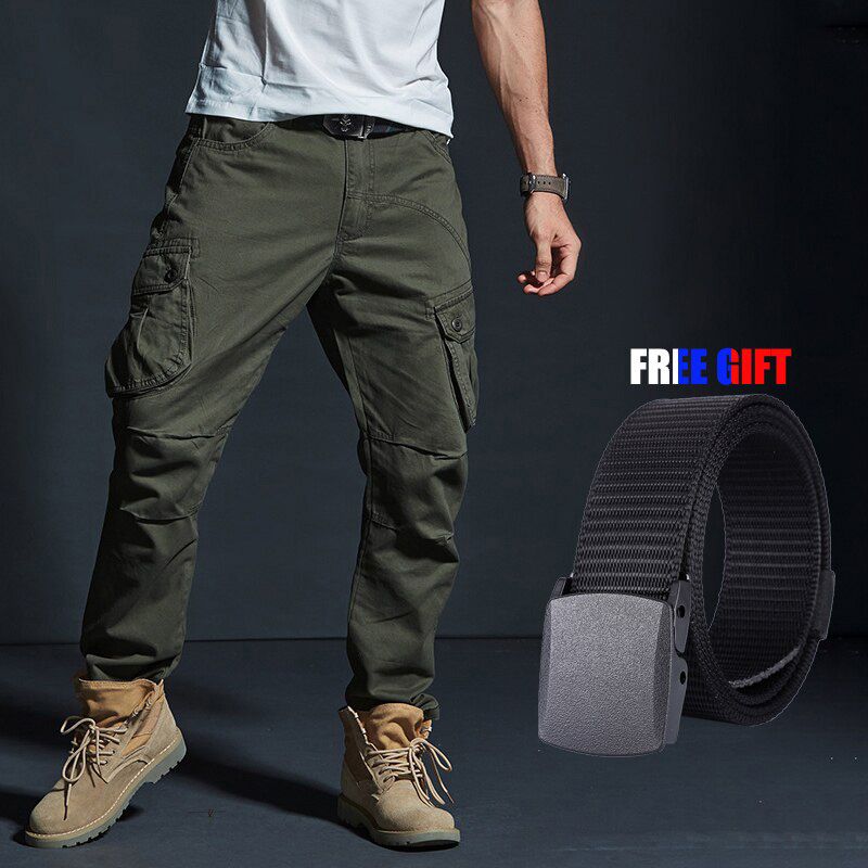 Men's  Cargo Pants Men's Pants Tactical Cargo Pants for Men Clothing New Oversized Cotton Trousers