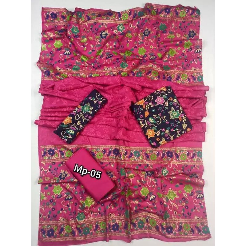 New Gorgeous Unstitched Cotton Screen Printed Salwar Kameez for Women ( সুতি ৩ পিস) Horizontal Fashion