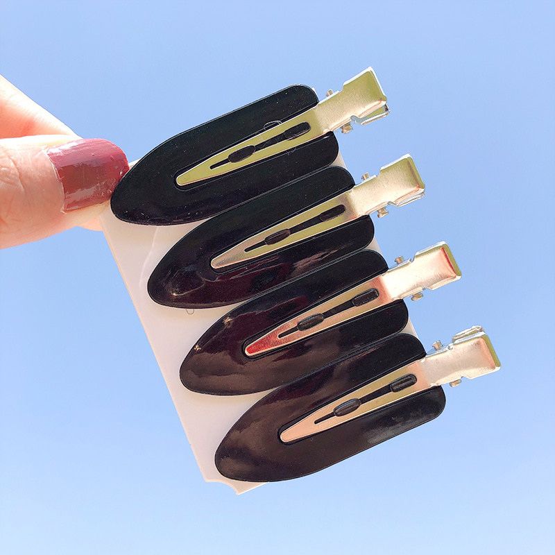 4Pcs Hair Clips Side Bangs Makeup Washing Accessories Smooth and Soft Without Hurting Hair Women Girls Styling Hair Pins