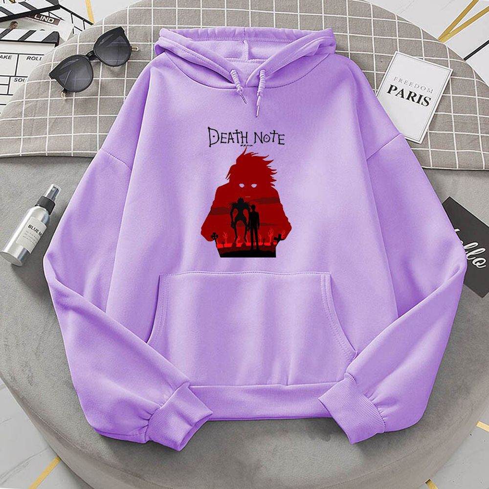 Japanese Anime Death Note Hoodie Men Fleece Sweatshirt Sudadera Ryuk Shinigami Hooded Harajuku Kawaii Sportswear Manga Hoodies