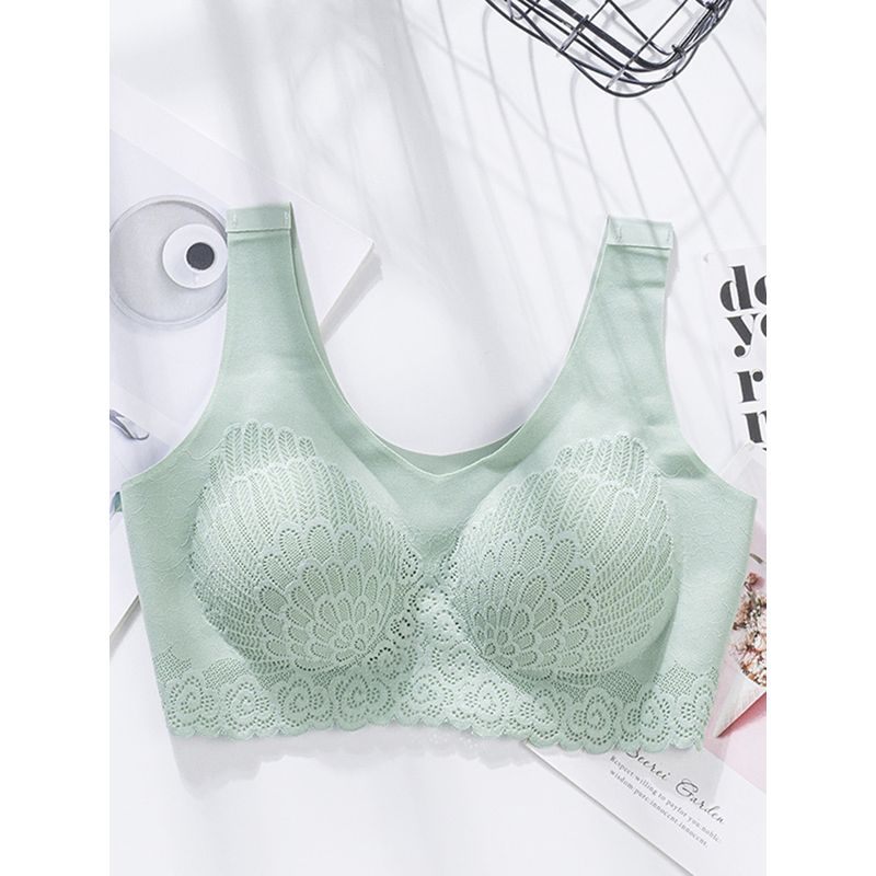 2020 New Hot High Quality Women Lace Comfortable Soft Bralette Ladies Bra Women Lace Tank Top Bra Seamless Wire Free XXL