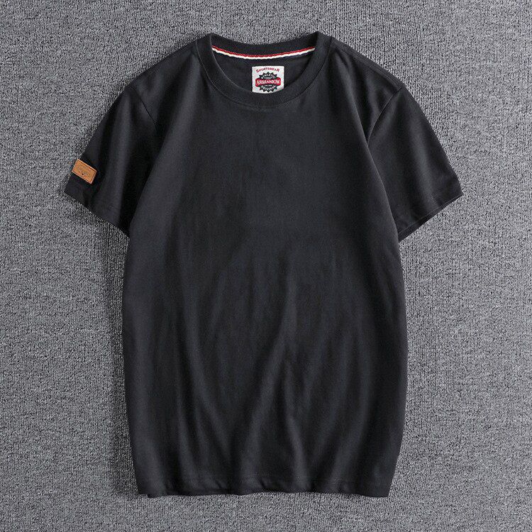 GUSTOMERD New Summer 100% Cotton T Shirt for Men Casual O-neck T-shirt Men High Quality Soft Feel Home and Daily Men's T Shirts