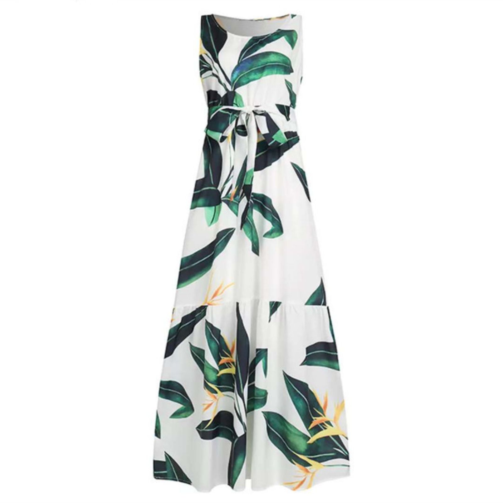 Sunnyheart Bohemia Dress All Match Sleeveless Beh Holiday Long Dress