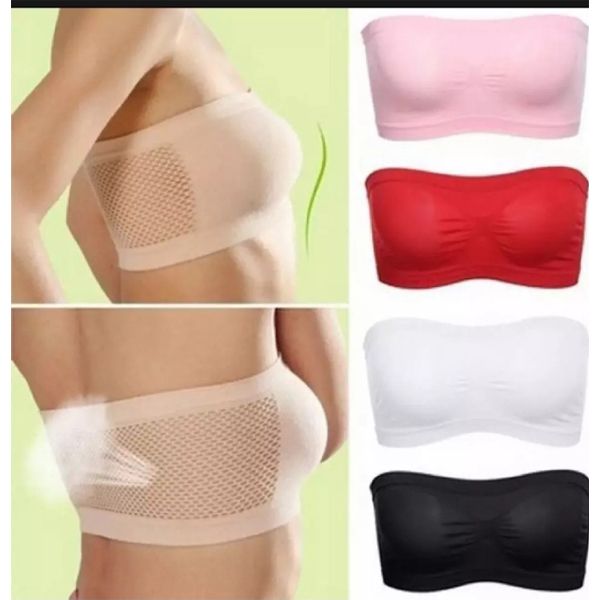 Premium Quality Comfortable Strapless Breathable Cotton Seamless Bra