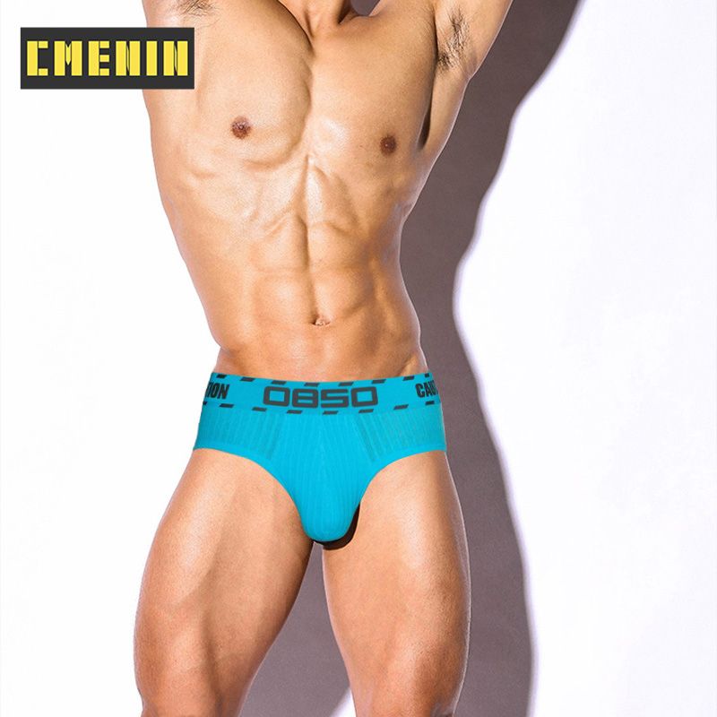 CMENIN 1pcs BS (1 Pieces) Solid Breathable Underwear Men Jockstrap U Convex Briefs Mens Underpants Man BS3101