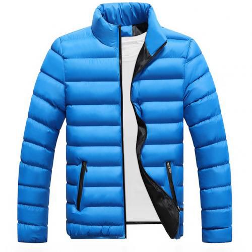 Men Winter Autumn Warm Thicken Padded Down Jacket Stand Collar Zipper Outwear Coat men's jacket Male Slim Coats Casual Jackets