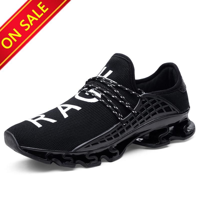 Men Outdoor Sports Shoes Men Women Running Shoes Breathable Shoes Women Cushioning Shockproof Sole Sneakers Plus Size 36-48