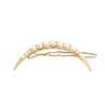 Fashion Moon Circle Shaped Faux Pearl Decor Hair Clip Hairpin Women Headwear