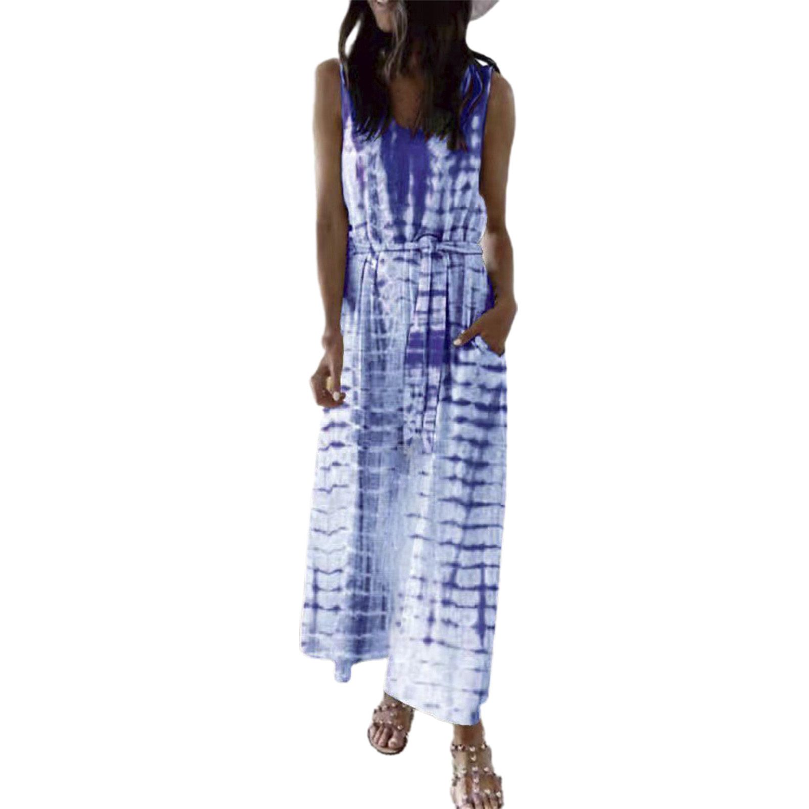 Long Dress Sleeveless Leisure Women Tank Dress