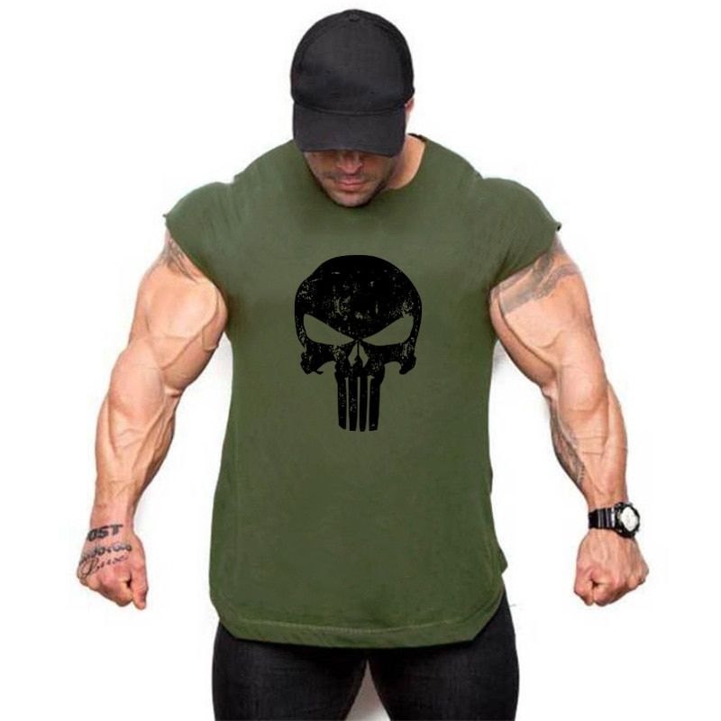 Gym Muscle Cotton Workout Vest TaTops Men Sleeveless Tanktops for Boys Bodybuilding Clothing Undershirt Fitness Stringer