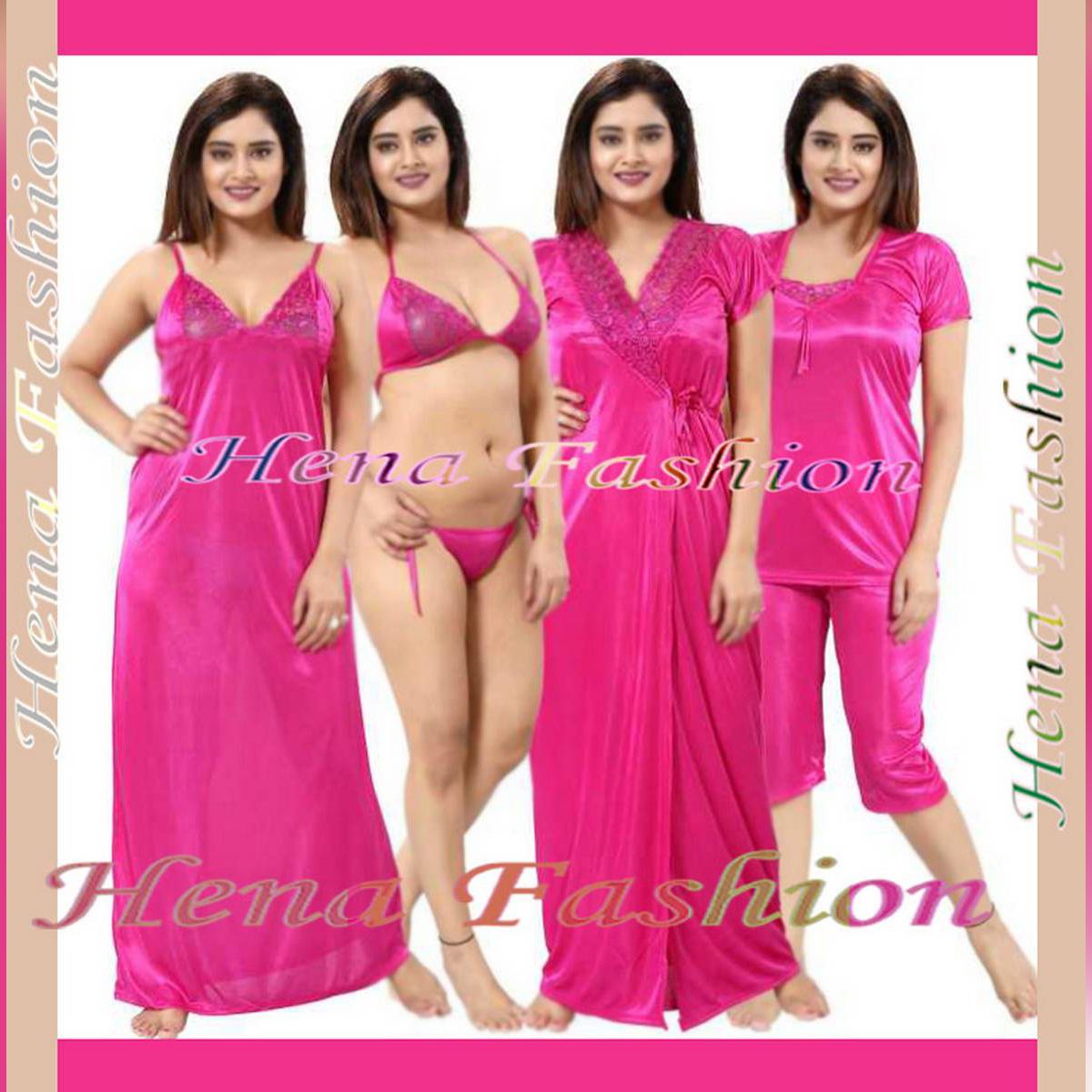 Night Dress Indian (Nighty) 6 Part - Night Dress For Women