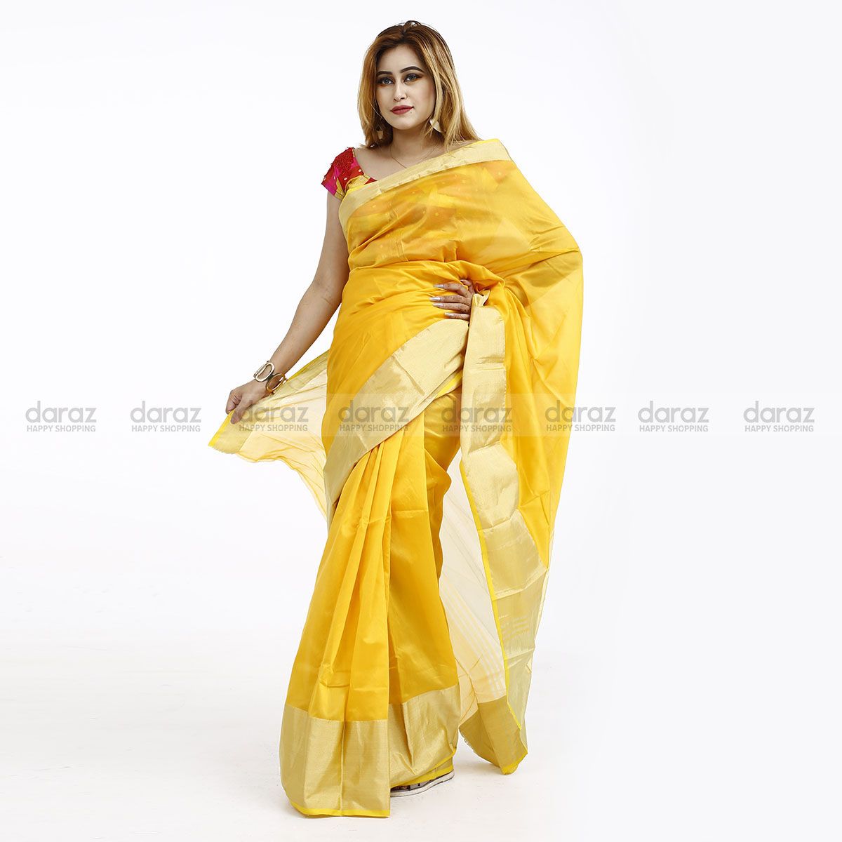 Halfsilk Tangail Saree for Women by cute dress house