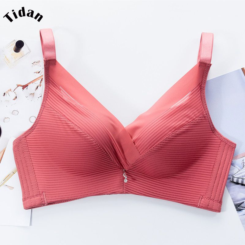Seamless Bra Thin Without Rims Small Chest Gather Adjustable Bra Plus Size High Qualily Push Up Lingerie