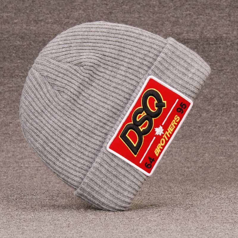 DSQICOND2 Brand Skullies Embroidery Skiing Hats Arrival Knitted DSQ Winter Hats Men Women Canada Bonnet Homme