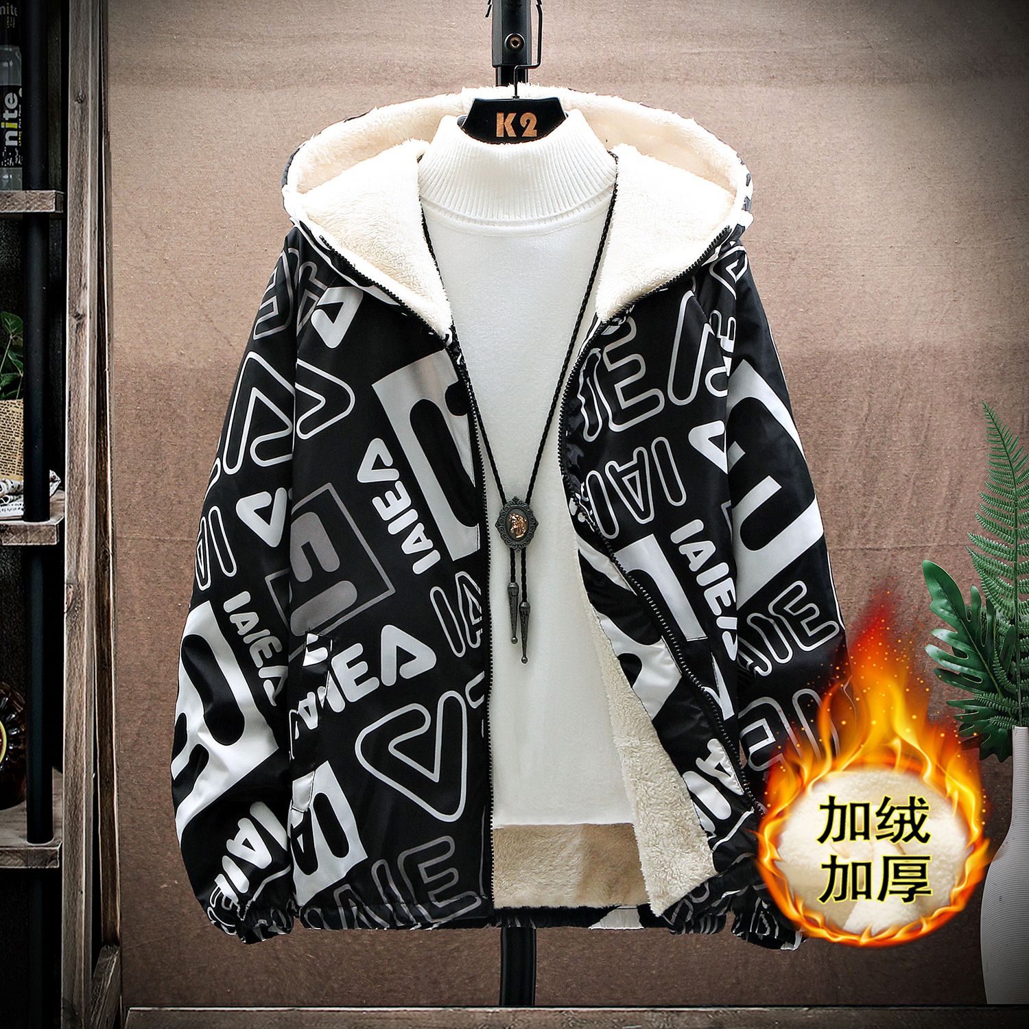 Winter Jacket Men Plus Velvet Warm Fashion Jacket Hooded Waterproof Female Coat Thick Windbreaker Parka Plus Size 4XL