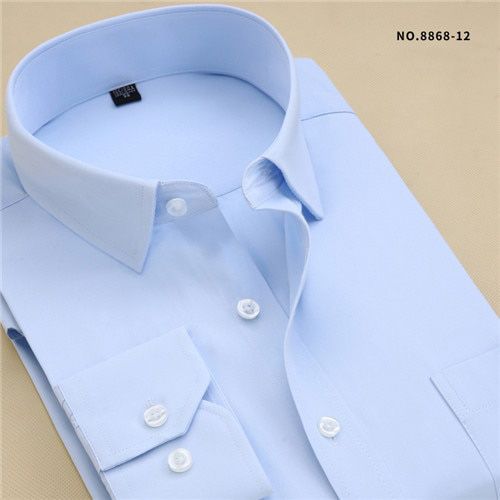 8xl Twill Men Work Shirt Long Sleeve Large Mens Dress Shirt Office Business Formal Social Blouse Man With Pocket Regular Fit New