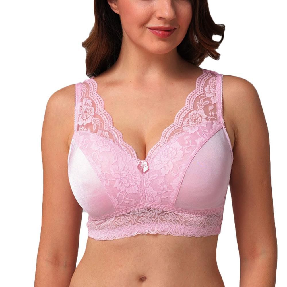 Lace Bra  plus size Women Bras Vest  Ladies Underwear seamless Push Up Tops Wireless Bras for Women Lingerie reggiseno 4EM