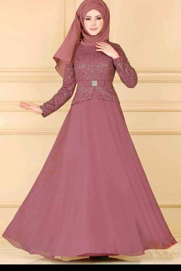 Dubai Cherry Sequence Short koti Borka For Muslim Women Fashion Square BD
