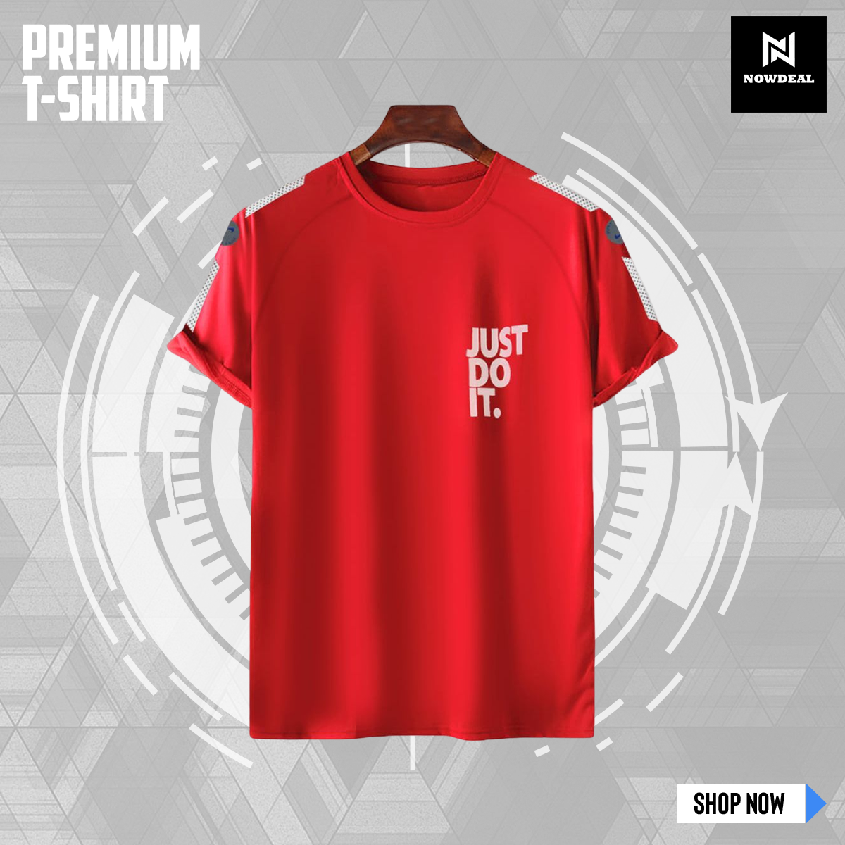 Short Sleeve T-Shirt Fabric Soft And Comfortable ( Just Do It ) - T Shirt For Man