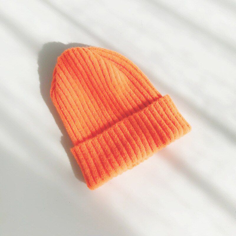 Helisopus Winter Soft Warm Knitted Hat Caps Fashion Solid Skullies Soft Winter for Women Casual Beanie Hats