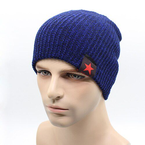 2018 Warm Winter For Men Knit Hat Men's Winter Hats Men Brand Bonnet Beanie Skullies Wool Warm Baggy Balaclava Caps