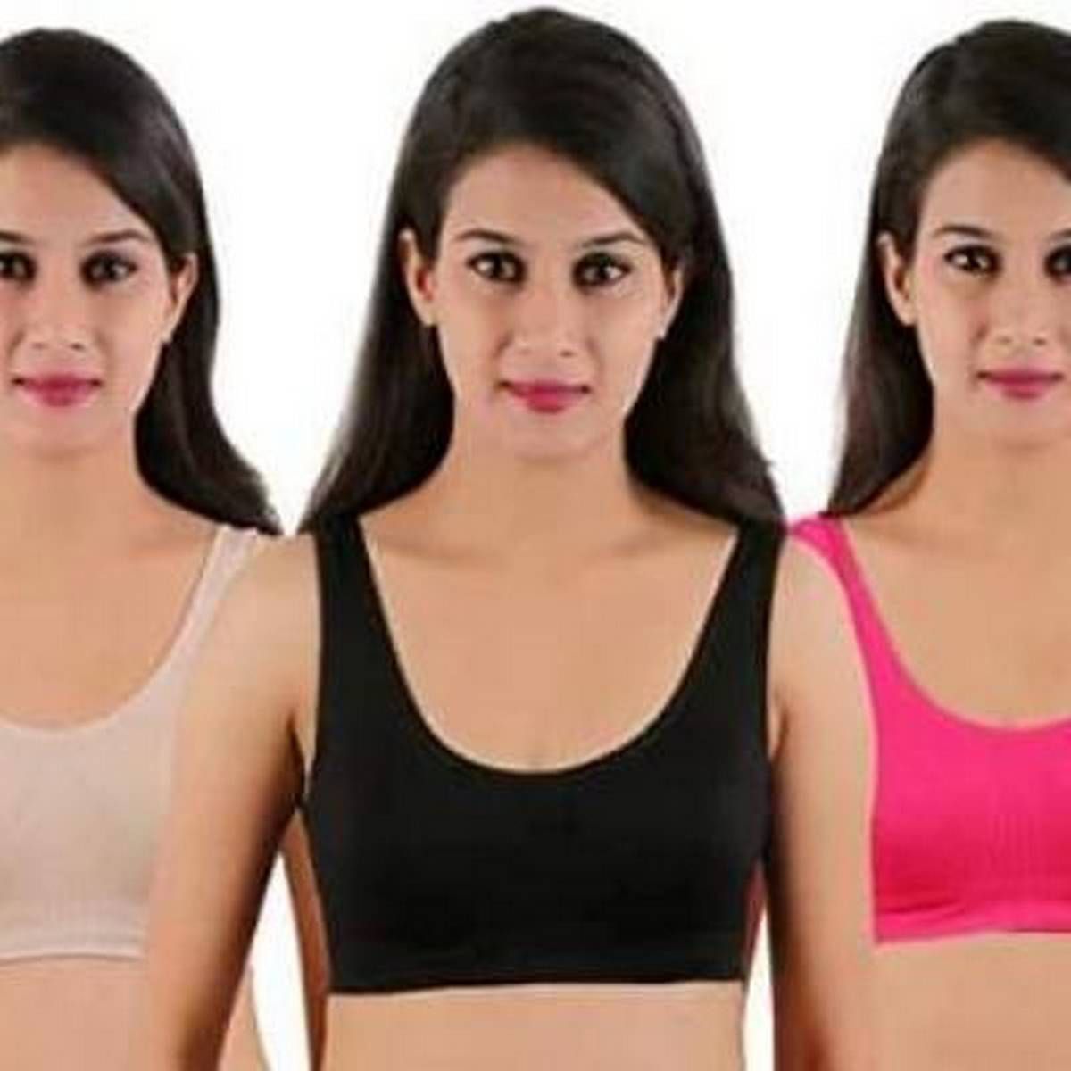 Multi Color Air Bra For Women - 3 pcs