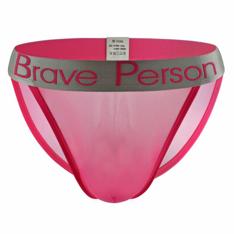 BPERSON Sexy Transparent Men's Briefs Mesh Gauze Breathable Men Briefs Low-waist Panties For Man  New