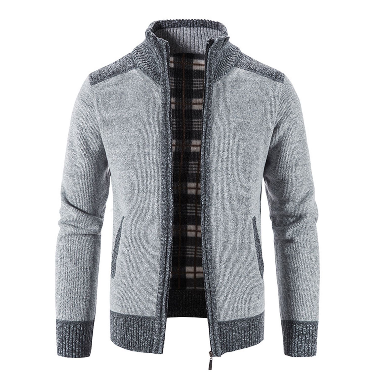 Men Sweater Anti-pilling Comfortable Touch Knitted Jacket