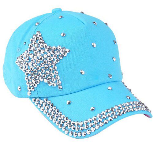 JAYCOSIN 5 Colors Fashion Children Kids Baseball Rhinestone Star Shaped Boy Snapback Hat Summer