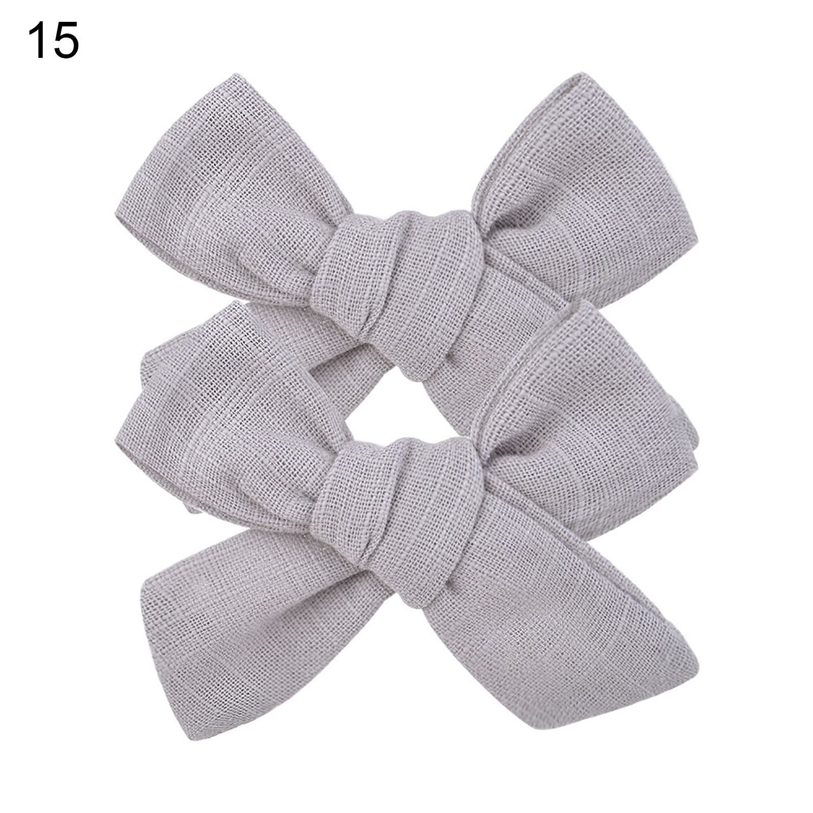 1 Pair Bowknot Shape Hairpin Exquisite Practical Metal Beautiful Hair Clip for Daily Wear