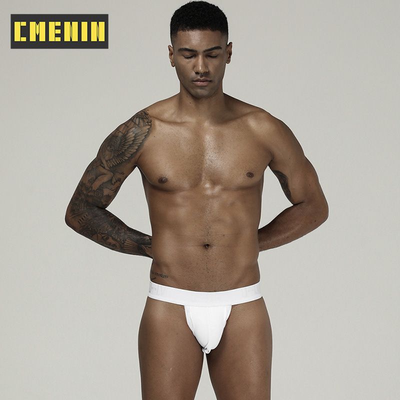 CMENIN Soft ORLVS 1Pcs Cotton Plain Quick Dry Underwear Men Jockstrap  Briefs Mens Underpants Gift OR214