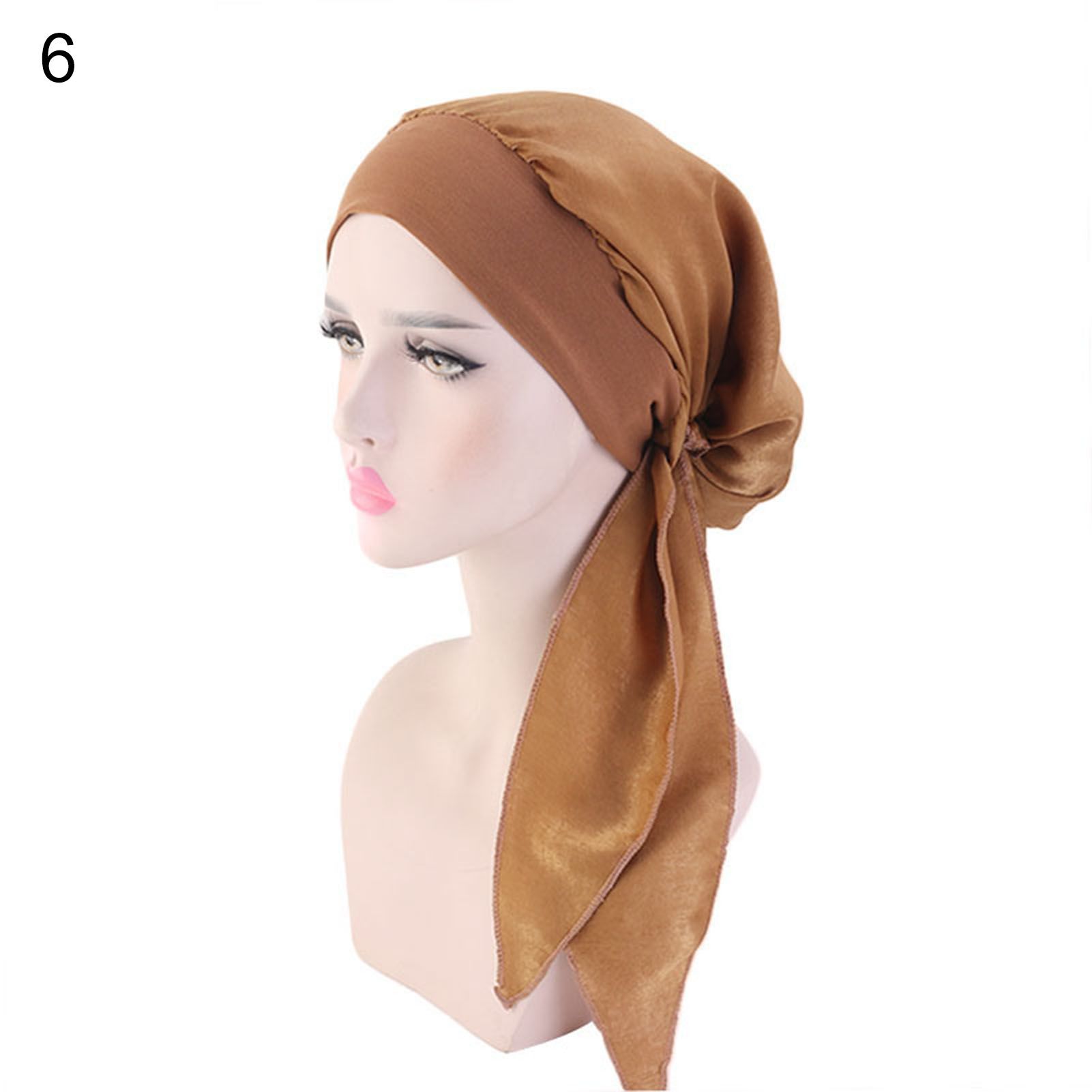 Sleep Hat Foldable Elastic Band Lacing Up Sleep Hat