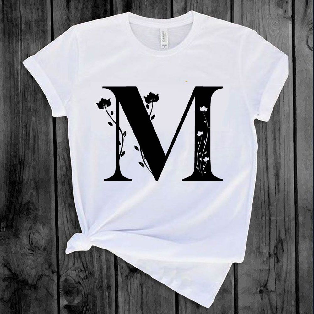 Alphabet Letter "M" T-Shirt for Men's - T-Shirt For Men - T Shirt For Man
