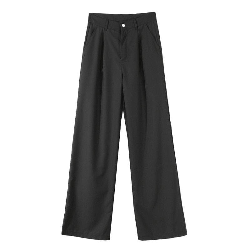 Women's Pants Capris High Waist Trouser Suits Fashion Loose Flare Wide Leg Pants Full Length Female Casual Straight Pants